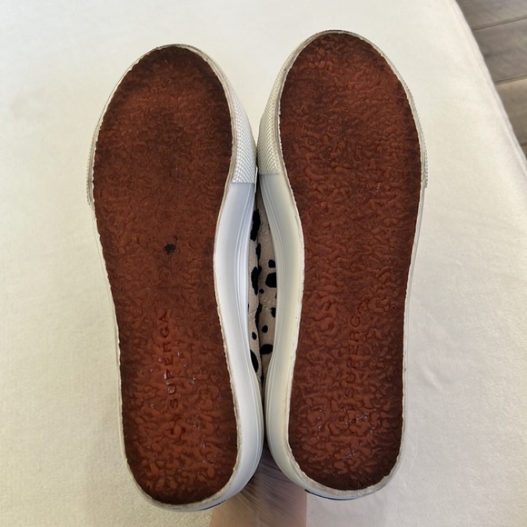 ~90s vibe~ Superga Leopard Animal Print Velvet Velour Platform Sneakers 38 - Picture 5 of 11